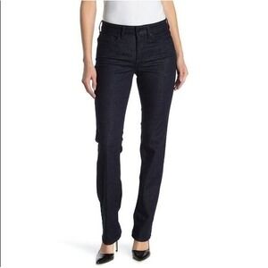 NYDJ Marilyn Straight‎ Leg Jeans Navy Rinse 8